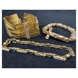 Three Vintage Bracelets in Various Designs