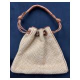 Adrienne Vittadini Woven Purse With Leather Accent