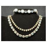 Two Vintage Choker Necklaces and One Bracelet with