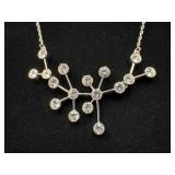 Swarovski Crystal Necklace in Silver Tone Setting