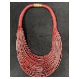 Zenzii Cord Necklace with Magnetic Closure in Red