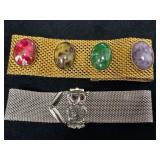 Sarah Covington Mesh Bracelets with Stone and Owl