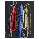 Bead Necklaces Featuring Multiple Styles and Color