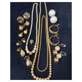 Faux Pearl Gold-Tone Jewelry, Including Necklaces,