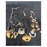 Necklaces with Various Materials and Styles