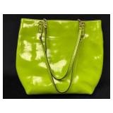 Bright Green Michael Kors Patent Leather Handbag w