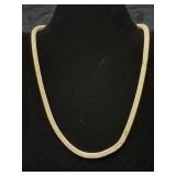 Sterling Silver Mesh Chain Necklace, 13.7g, Made i