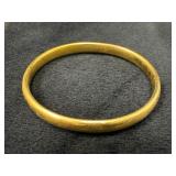 Gold-Filled Baby Bangle Bracelet with Hallmark