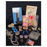 Jewelry and Accessories Lot With American-Themed I