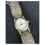 Sterling Silver Watch by Navajo Artist Geneva Ramo