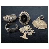 Sterling Silver Jewelry Lot with 20.8g Total Weigh