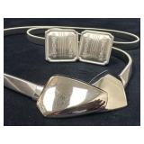 Silver-Tone Earrings by Ginnie Johansen and Silver