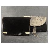 Two Velvet Evening Handbags by Morgen Travel and P