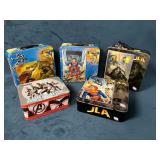 Five Action Figure Puzzle Tins Featuring JLA, Supe