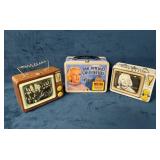 Three Decorative Tin Lunchboxes Featuring Marilyn