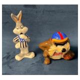 Warner Bros Bugs Bunny and Taz Ceramic salt & Pepp