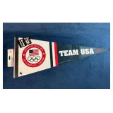 Team USA Olympic Felt Pennant with Logo and Americ
