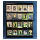 Framed Golf Legends Set of 20 Incased Trading Card