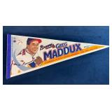 Greg Maddux Braves Pennant Celebrating 4 Cy Young