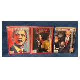 Six Sealed TIME and Newsweek Magazines Featuring B