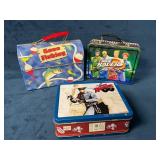 Three Collectible Metal Lunch Boxes Featuring Asso