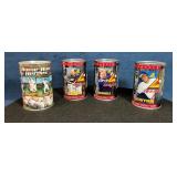 4 Pinnacle Baseball Trading Card Collector Cans Fe
