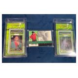 Tiger Woods Graded Golf Cards Lot Including MNJ Gr