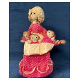 Mona Czechoslovakia Puppet Doll with Child Figures