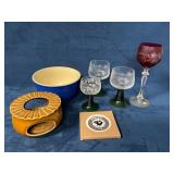 Glassware, Pottery, and misc