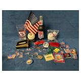 Memorabilia Lot Featuring NASCAR, Americana, and M