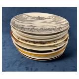 12 Collector Plates Featuring Various Locations an