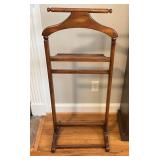 Wooden Valet Stand with Hanger and Trouser Bar