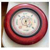 Wall-Mounted Barometer with Wood Frame and Annotat