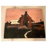 Oil Painting Signed by Wanda Koopmann, 1976 Depict