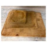 Three Wooden Cutting Boards