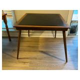 Mid-Century Modern Wood folding card Table ï¿½Black