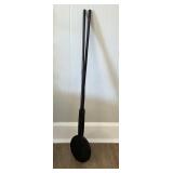 Hand forged Cast Iron Long-Handled Waffle Iron Dec