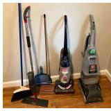 Cleaning Equipment With Vacuums, Sweeper, and Mop