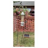 Two Shepherds Hooks and Birdfeeders Set