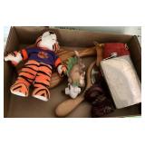 Lot,Hand Mirrors, Figures, Flask, and Other ï¿½Items