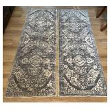 Two Floor Mats Measuring 69" x 24" Each with Ornat