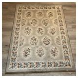 Rectangular Floral Rug, 60 x 43 Inches