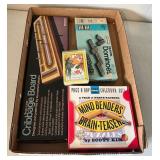 Board Games and Puzzles Lot Including Cribbage Boa