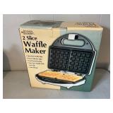 Kitchen Gourmet 2-Slice Waffle Maker in Original B