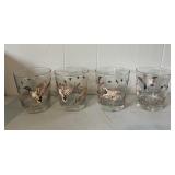 Vintage Libby Mallard Duck Rock Glasses, Lot of 4