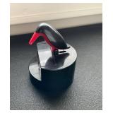 Plastic Bird-Shaped toothpick dispenser in Black a