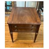 Heritage Side Table with Decorative Inlay one Draw