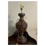 Real Marble Lamp with Ornate Base