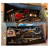 Two Boxes of Various Hand Tools, Including Drill B