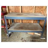 Metal Shelving Unit with Particleboard Shelves